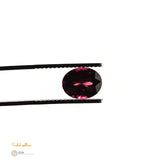 Natural Rhodolite Garnet – Certified by GIA | 3.29 Carats | Purplish Red | Report No. 2487354177